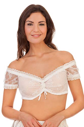 MarJo Dirndlbluse - FENJA-Susan - weiß, offweiß von MarJo