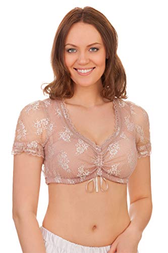 MarJo Dirndlbluse - Frieda-Corinna - Blush, offweiß von MarJo