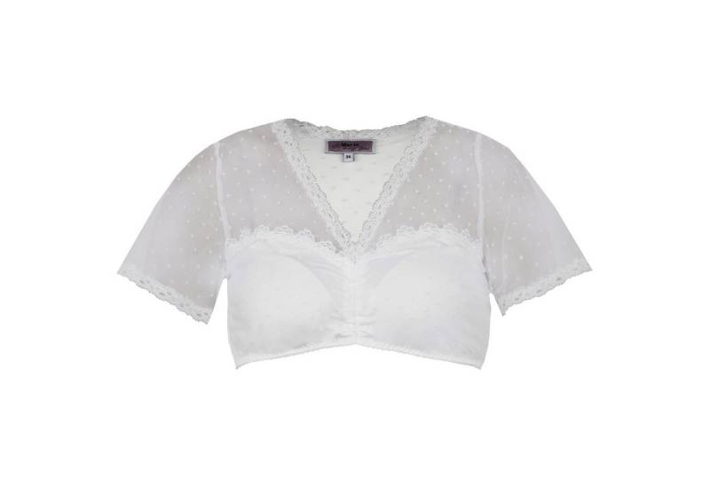 MarJo Dirndlbluse MarJo 'Anzing' Kurzarm, Offwhite von MarJo