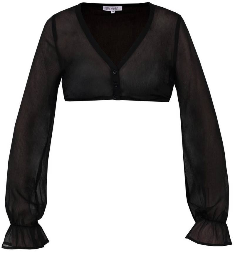 MarJo Dirndlbluse MarJo Trachten 'Arnstein' Langarm, Schwarz von MarJo