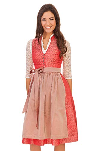 MarJo Midi Dirndl 2tlg. - GEUDA - rot von MarJo