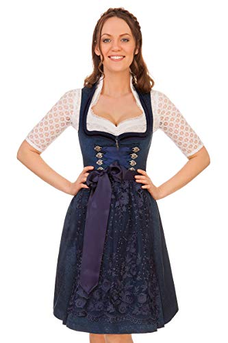 MarJo Midi Dirndl 2tlg. - Gona - dunkelblau von MarJo