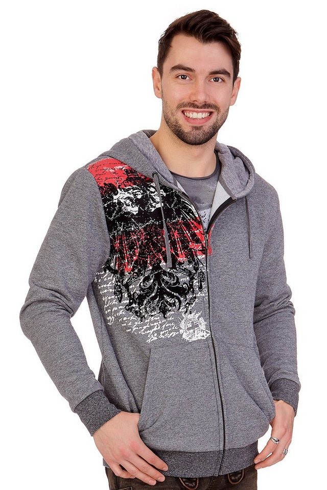 MarJo Outdoorjacke Sweatjacke Herren - AUSTRIA - grau von MarJo