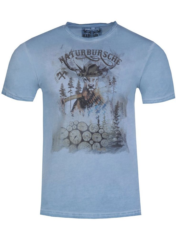 MarJo T-Shirt Herren Trachtenshirt 'Guido' mit Hirschmotiv, Don von MarJo