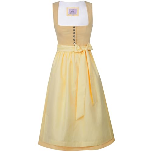 MarJo Trachten Dirndl Obing 919065 | Zitrone 65cm (DE/NL/SE/PL, Numerisch, 44, Regular, Regular, Zitrone) von MarJo