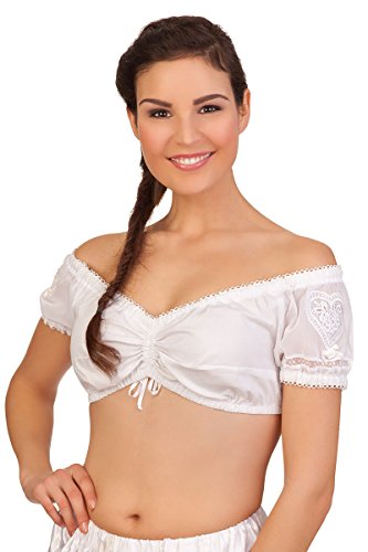 MarJo Trachten Dirndlbluse - TALA - weiß, Größe 34 von MarJo