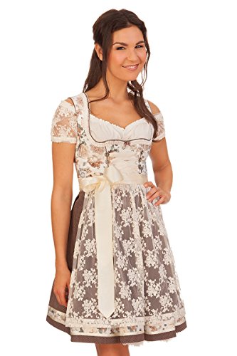 MarJo Trachten Mididirndl 2tlg. - DAJA - Creme, Größe 38 von MarJo