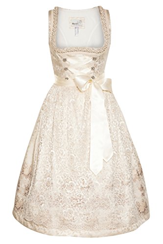 MarJo Trachten Mididirndl 2tlg. - SAKINA II - Creme, Größe 40 von MarJo