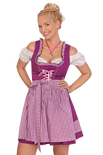 MarJo Trachten Minidirndl 2tlg. - Elicia II - Beere, Größe 30 von MarJo