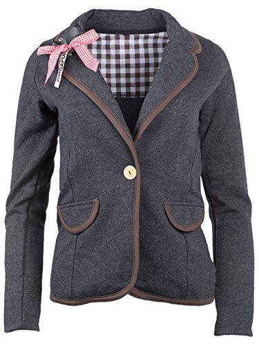MarJo Trachtenjacke Adelheid anthrazit für Damen (34, anthrazit) von MarJo