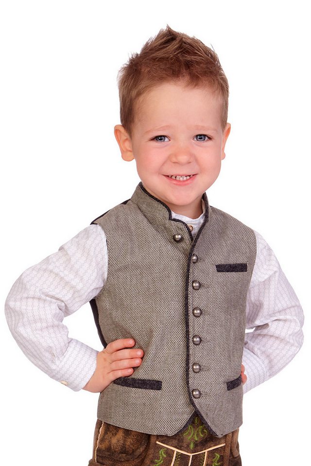 MarJo Trachtenjacke Kinderweste - AGAN KIDS - hellgrau von MarJo