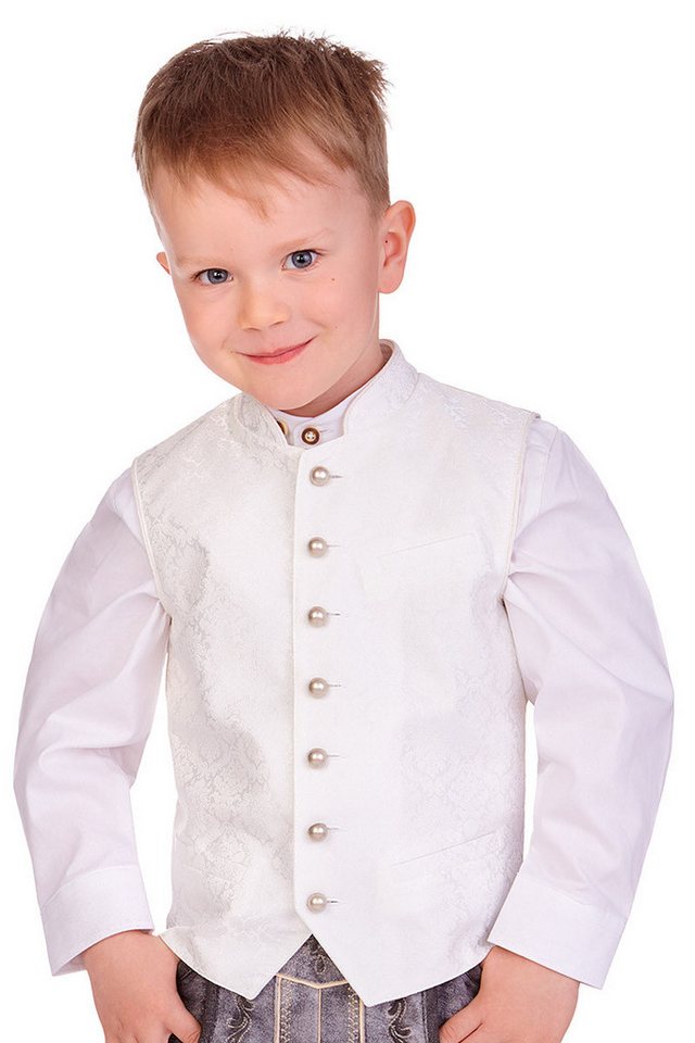 MarJo Trachtenjacke Kinderweste - ELIAS KIDS - offweiß von MarJo