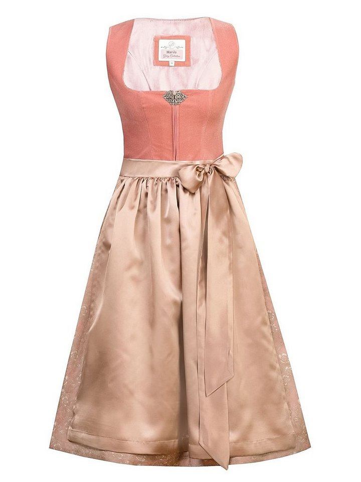 MarJo Trachtenkleid Midi Dirndl 2tlg. 68cm SABINE puder von MarJo