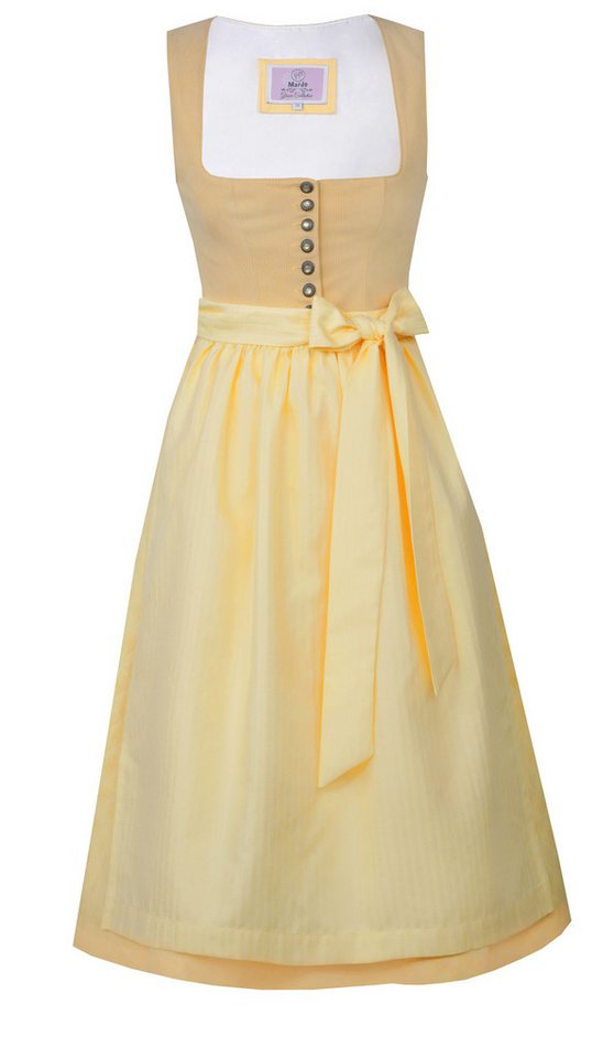 MarJo Trachtenkleid Midi Dirndl Obing in Zitrone von MarJo MarJo Trachtenkleid Midi Dirndl Obing in Zitrone von MarJo von MarJo
