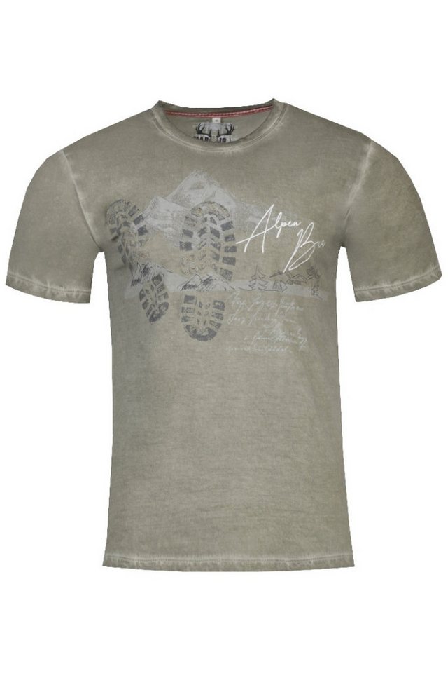 MarJo Trachtenshirt Trachtenshirt Herren - ONUR - petrol, torf von MarJo
