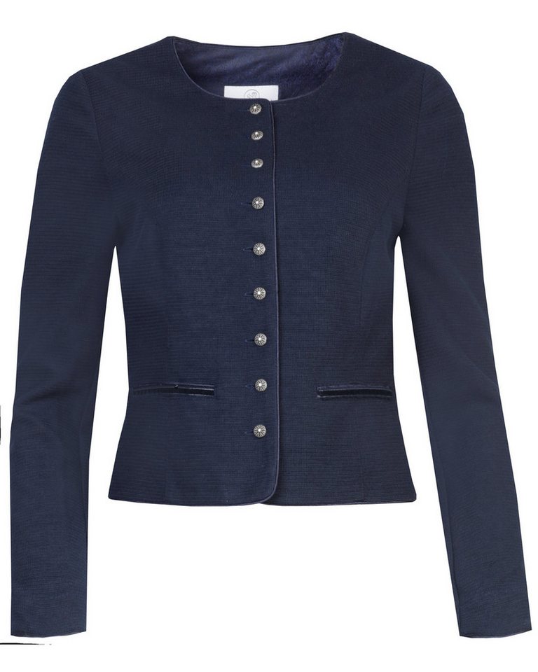 MarJo Trachtenstrickjacke 'Britta' 184000, Deep Ocean Blue von MarJo