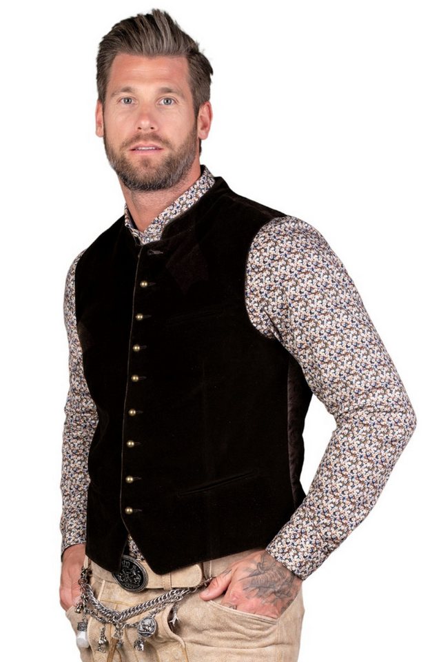 MarJo Trachtenweste Samtweste - NEUCHING - lakritz von MarJo