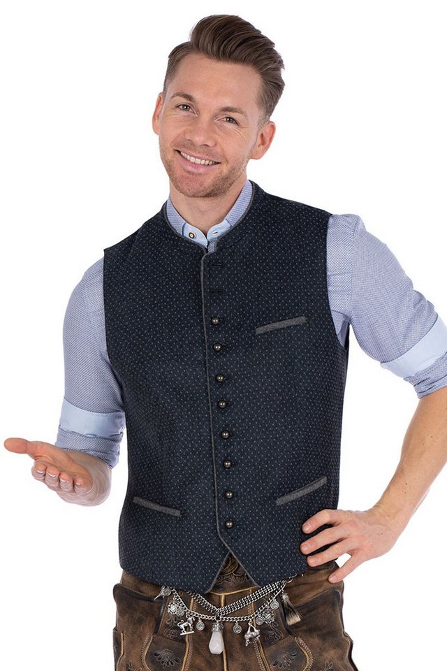 MarJo Trachtenweste Trachtenweste - GABRIEL - anthrazit, moosbraun von MarJo