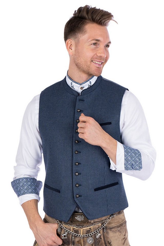 MarJo Trachtenweste Trachtenweste - MARLON - navy/taubenblau von MarJo