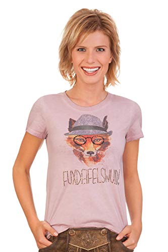 Marjo Trachten u. Dirndl Trachtenshirt Damen - FUXDEIFELSWUID - Mauve von MarJo