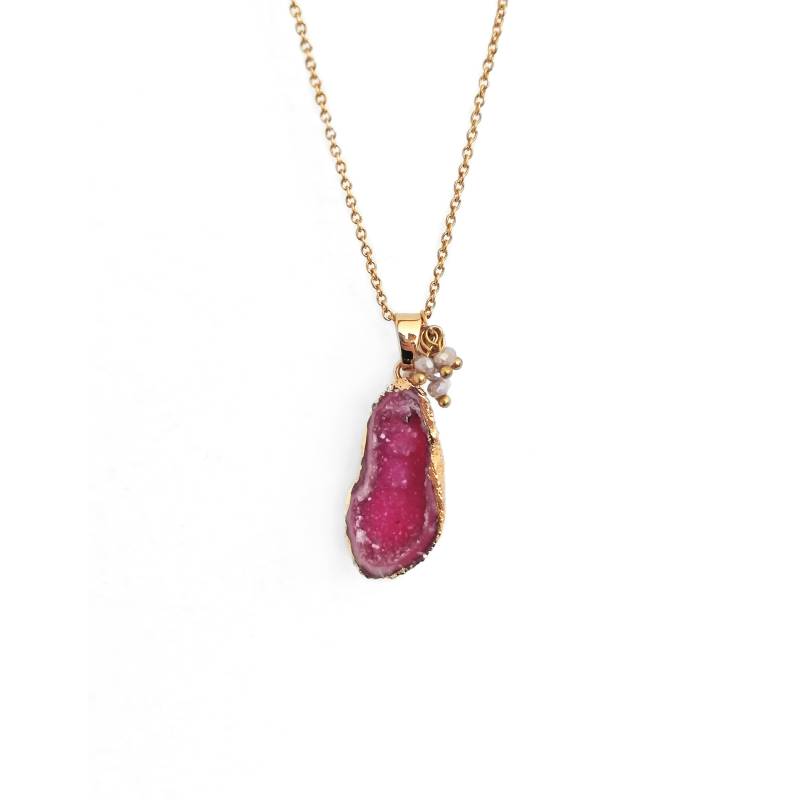 Roh Druzy Anhänger Halskette, Edelstein Boho Layering Goldkette, Kristallhalskette, Druse, Einzigartiges Geschenk Für Sie Roh Druzy Anhänger Halskette, Edelstein Boho Layering Goldkette, Kristallhalskette, Druse, Einzigartiges Geschenk Für Sie von MarKiJewelry