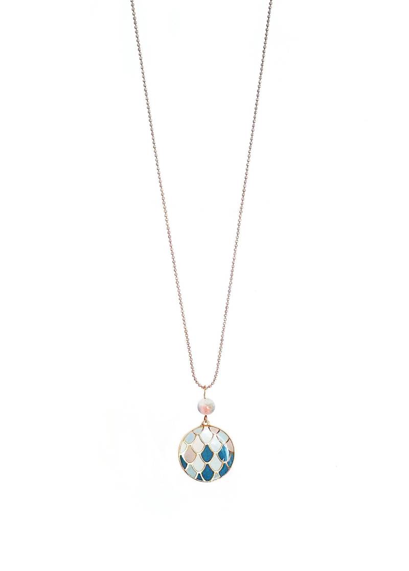 Wellen Rund Anhänger Halskette, Nautik Schmuck, Blau Emaille Layering Goldkette, Einfache Sommer Einzigartiges Geschenk Wellen Rund Anhänger Halskette, Nautik Schmuck, Blau Emaille Layering Goldkette, Einfache Sommer Einzigartiges Geschenk von MarKiJewelry