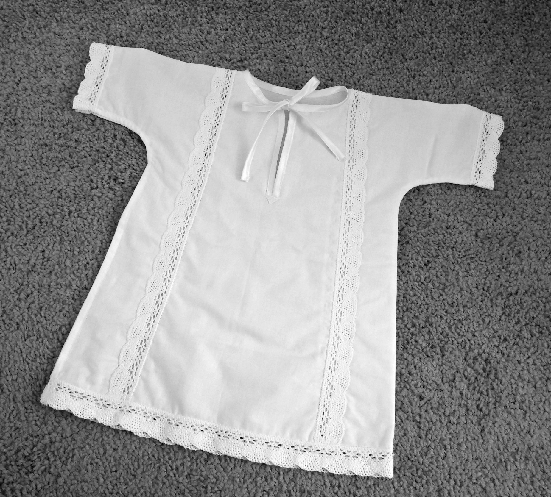 Baumwolle Taufkleid Unisex Jungensegen Baby Junge Weiß Taufkleid, Taufkleidung Jungen, Jungen von MarVikBaby