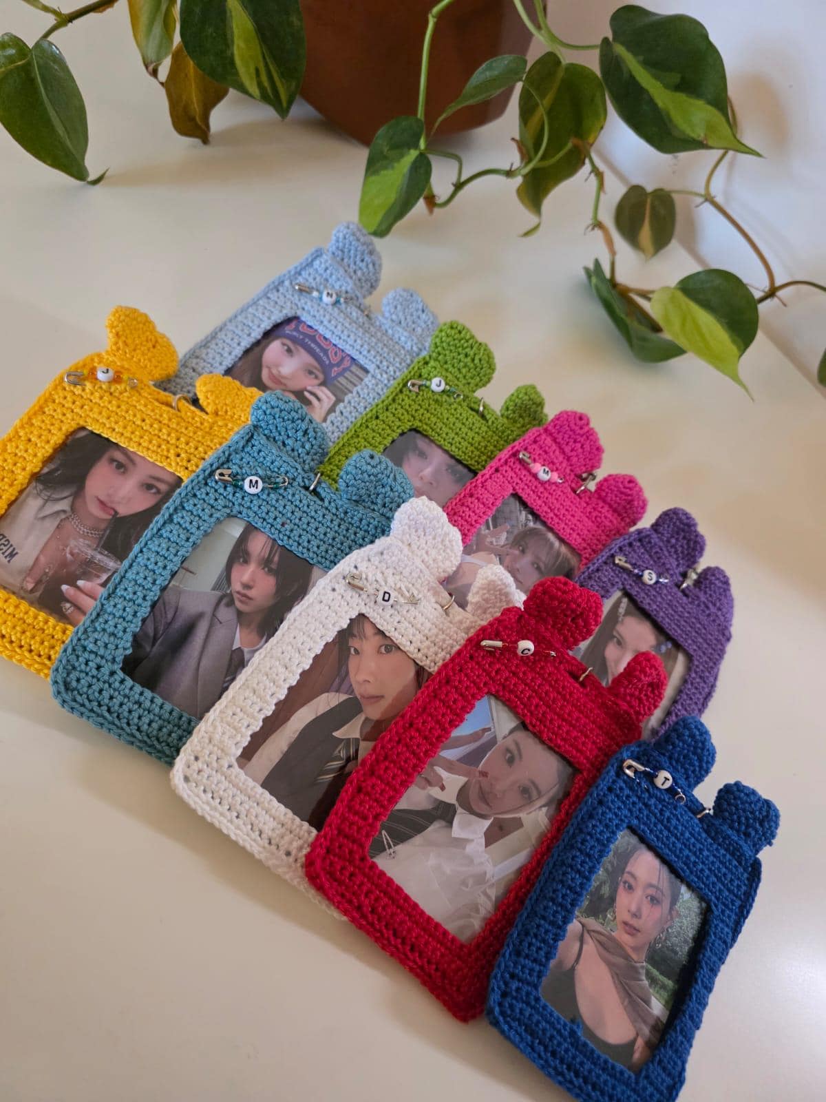 Pc Holder Twice Photocard-Holder Schlüsselanhänger Gehäkelt von MaraArtsDesigns