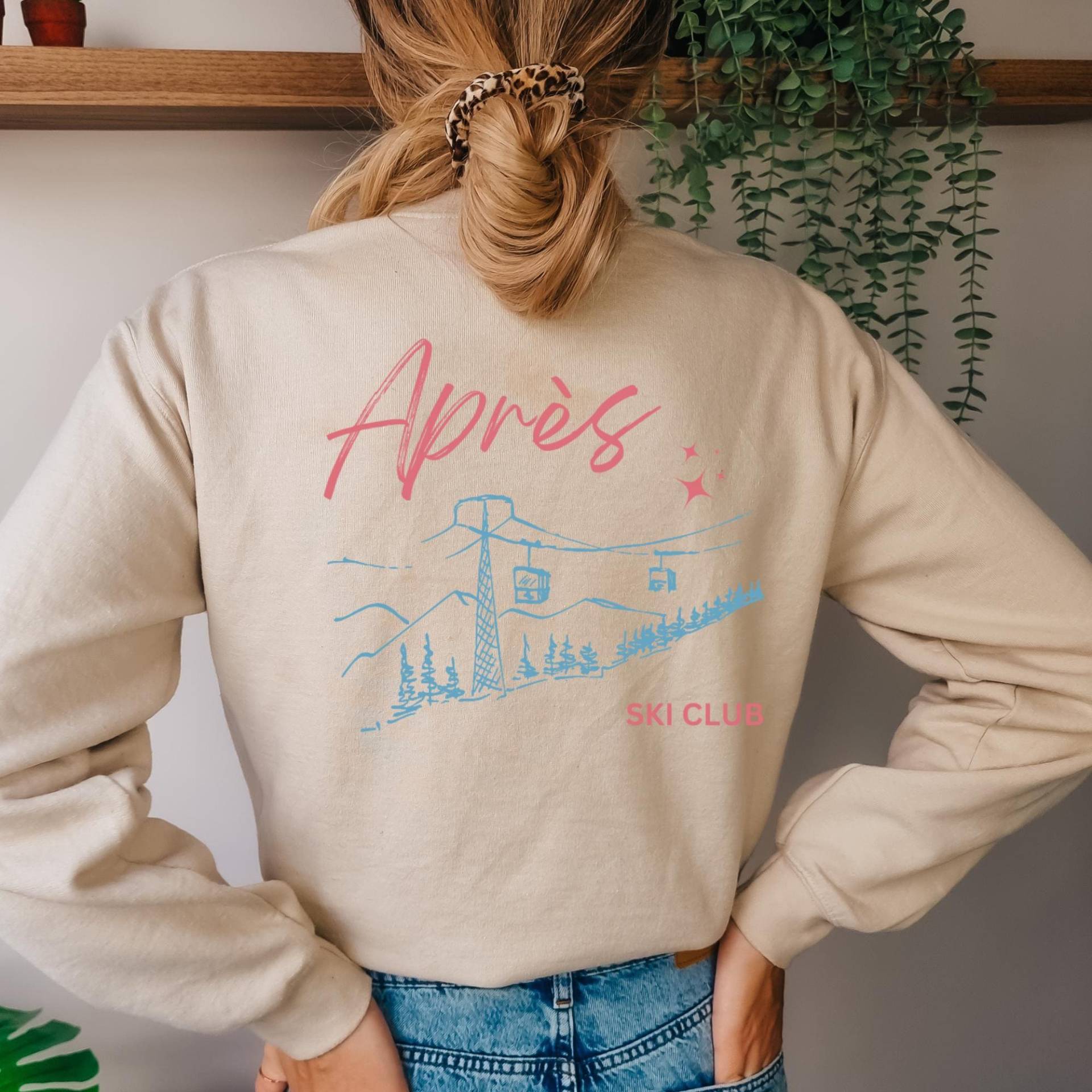 Après Ski Club Sweater Damen | Lustiger Pullover Für Skiurlaub Winter Hoodie Oversized Geschenkidee Skifahrer & Après-Ski Fans von MaraVonKech