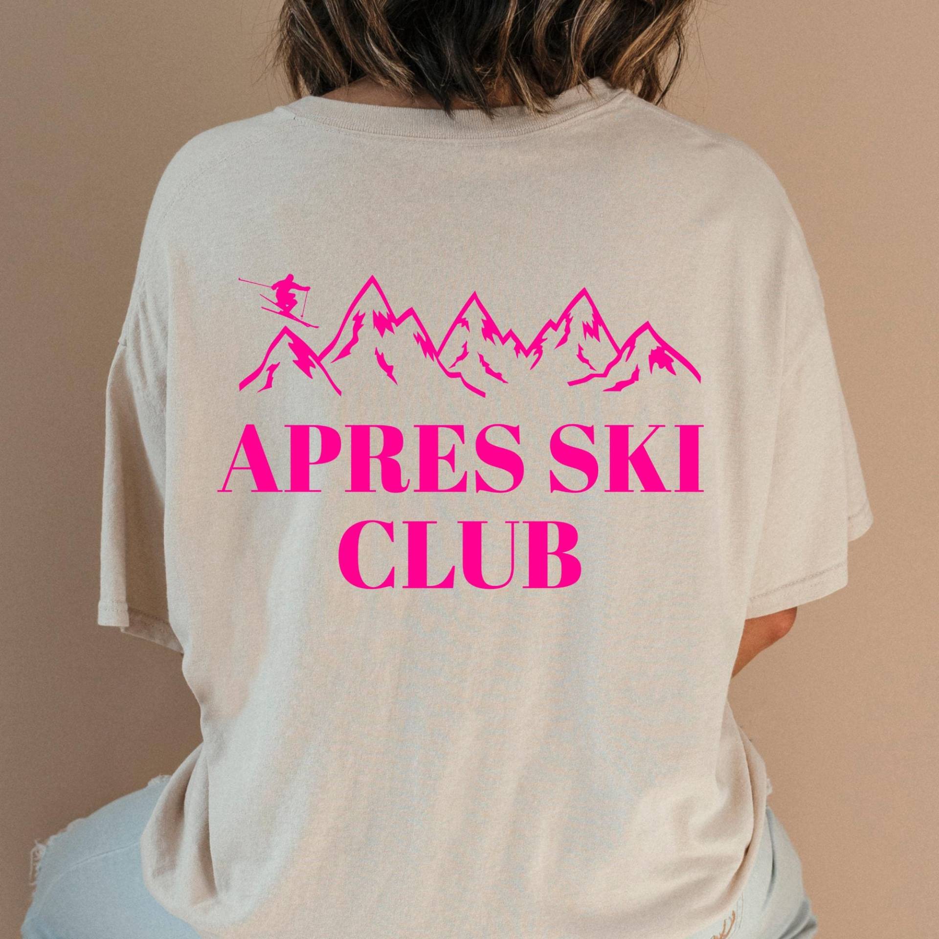 Après Ski Club Sweater Damen | Pullover Winter Outfit Skifahren Geschenk Idee Trendy Sweatshirt Oversize von MaraVonKech