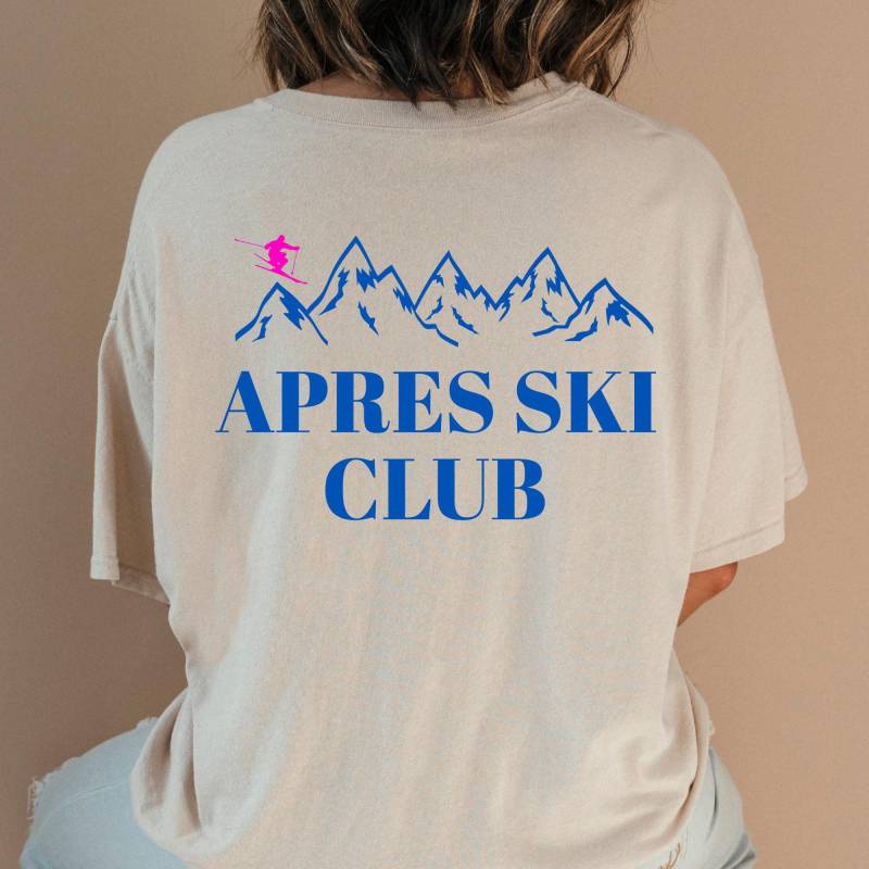 Après Ski Club Sweater Damen | Pullover Winter Outfit Skifahren Geschenk Idee Trendy Sweatshirt Oversize von MaraVonKech