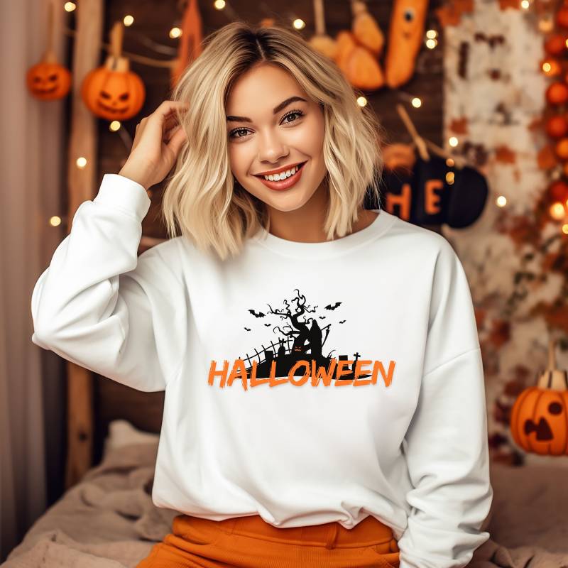 Halloween Sweater, Pullover, Geschenkidee Halloween, Fashion, Halloweensaison Sweater von MaraVonKech