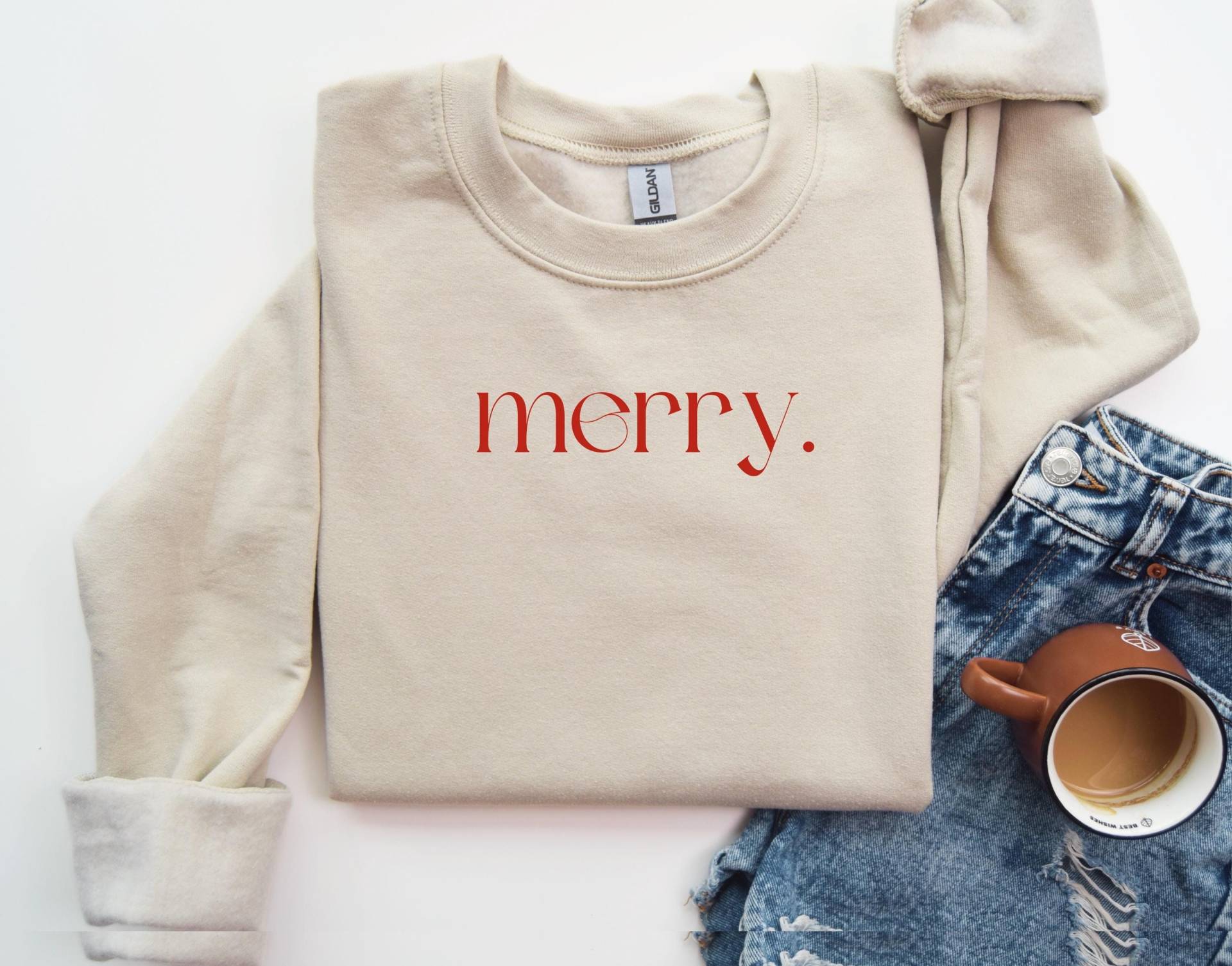 Merry. Sweater, Sweater Christmas, Christmas Sweater, Weihnachts Pullover, Weihnachts Sweater, Rundhals S-xxl, Christmas Gifts von MaraVonKech