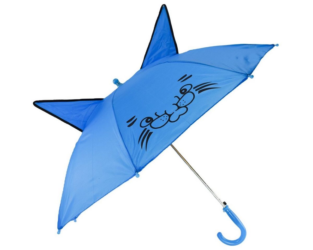 Marabellas Shop Stockregenschirm Regenschirm für Kinder Ø 90 cm mit Ohren und automatischer Öffnung, fröhliches Design von Marabellas Shop