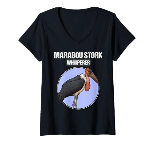 Damen Marabus Marabu T-Shirt mit V-Ausschnitt Damen Marabus Marabu T-Shirt mit V-Ausschnitt von Marabus Marabu Tier Shop