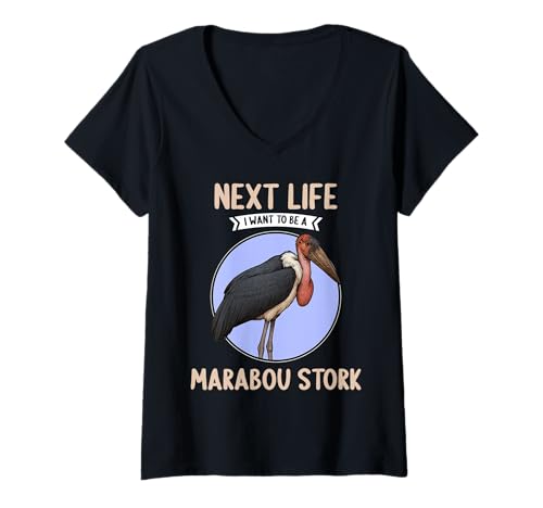 Damen Marabus Marabu T-Shirt mit V-Ausschnitt Damen Marabus Marabu T-Shirt mit V-Ausschnitt von Marabus Marabu Tier Shop