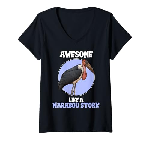 Damen Marabus Marabu T-Shirt mit V-Ausschnitt Damen Marabus Marabu T-Shirt mit V-Ausschnitt von Marabus Marabu Tier Shop