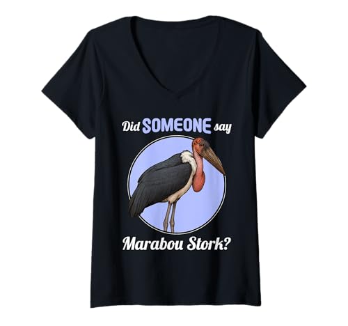 Damen Marabus Marabu T-Shirt mit V-Ausschnitt Damen Marabus Marabu T-Shirt mit V-Ausschnitt von Marabus Marabu Tier Shop