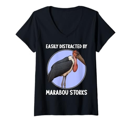 Damen Marabus Marabu T-Shirt mit V-Ausschnitt von Marabus Marabu Tier Shop