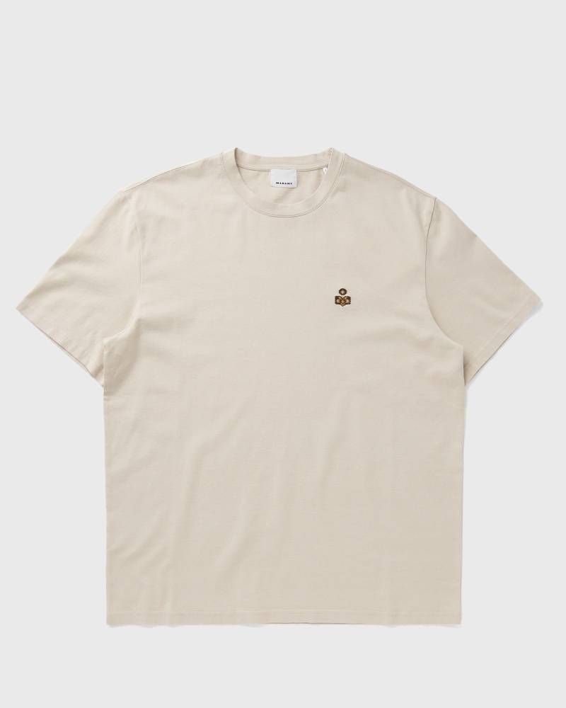 Marant IKAT LOGO HEAVY T-SHIRT men Shortsleeves beige in Größe:M von Marant