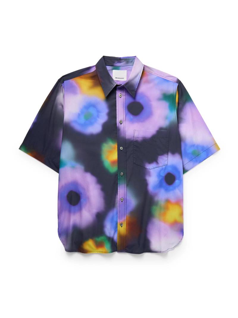 Marant - Labilio Printed Cotton-Poplin Shirt - Men - Purple - XS von Marant