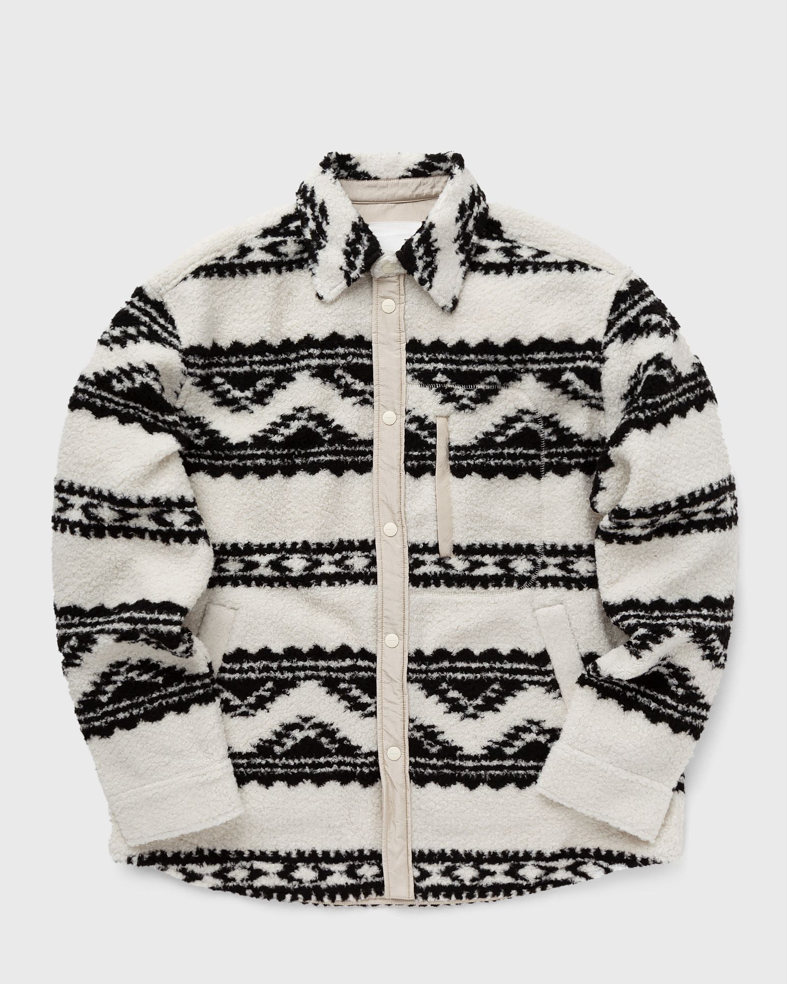 Marant MAJA COAT men Fleece Jackets black|beige in Größe:S von Marant