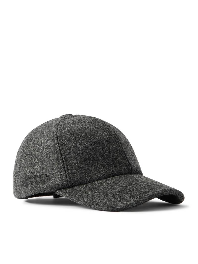 Marant - Tomas Logo-Embroidered Virgin Wool Baseball Cap - Men - Gray - 57 von Marant