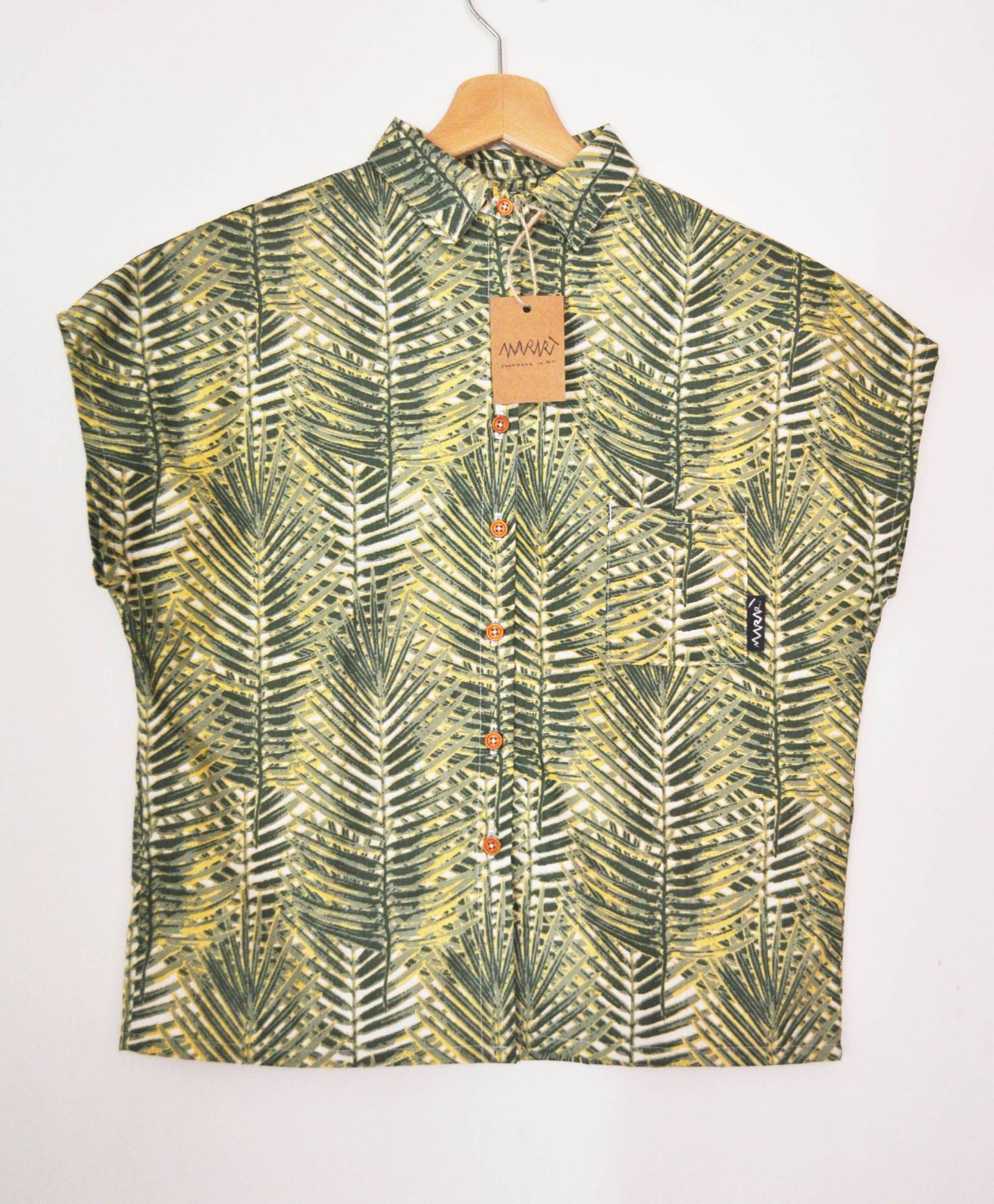 Damenhemd, Handflächenprint Damenhemd, Handflächenprint von MarartClothing