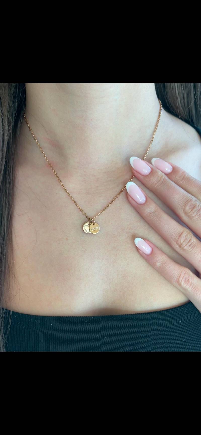 Valentinstag Kette | Personalisierte Initialen Individuelle Geschenke von MarasBracelet