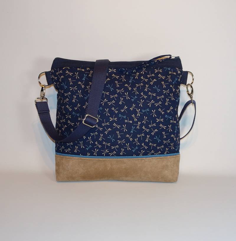 Umhängetasche Libelle Handtasche Damen Blaue von MarasTaschen