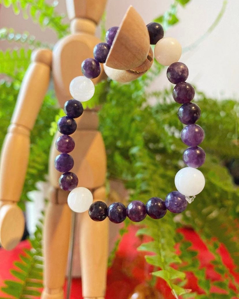 Lepidolit & Mondstein Armband Lepidolit & Mondstein Armband von MaratheWitchCH