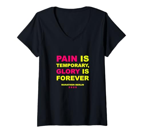 Damen Marathon Berlin 2025 Finisher T-Shirt mit V-Ausschnitt Damen Marathon Berlin 2025 Finisher T-Shirt mit V-Ausschnitt von Marathon BERLIN 2025 Finisher Geschenkidee