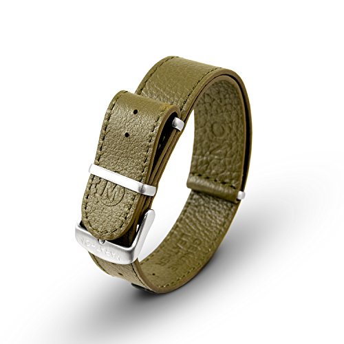 Marathon Uhrenarmband für Herren, Leder, NATO-Armband, 16 mm, Olivgrün Marathon Uhrenarmband für Herren, Leder, NATO-Armband, 16 mm, Olivgrün von Marathon