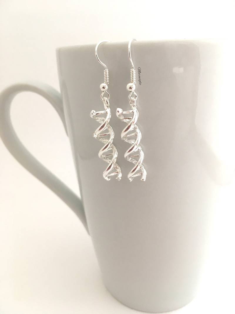 Dna Ohrringe, Doppelspirale Wissenschaft Schmuck, Neurowissenschafen Dna, Dna Biologie Geschenk, Schmuck von Maraviglie